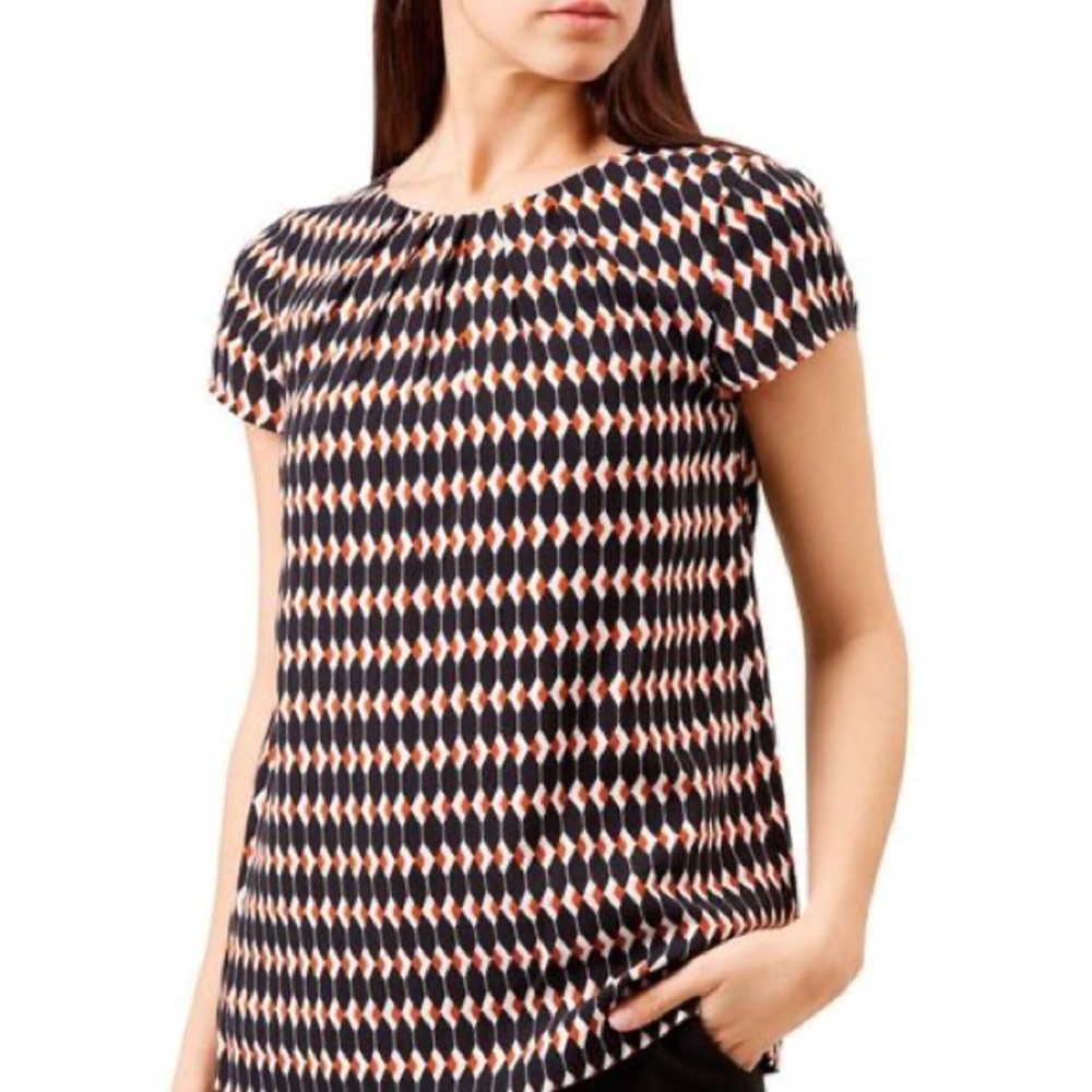 Hobbs cap sleeve Shauna blouse